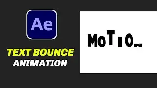 Text Bounce Animation in After Effects | No Expressions