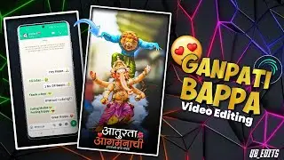 TRENDING WHATSAPP CHAT WITH GANPATI BAPPA STATUS VIDEO EDITING IN ALIGHT MOTION🔥🙇