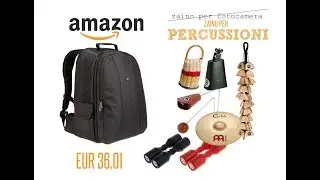 AmazonBasics - Zaino per fotocamera...CUSTODIA PERFETTA PER LE TUE PERCUSSIONI
