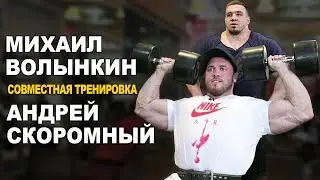 Волынкин и Скоромный - Совместная тренировка плеч и трицепса