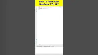 Oracle SQL: How to Fetch Row Numbers 5 To 10