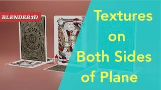How to apply texture on both sides of a single plane in Blender