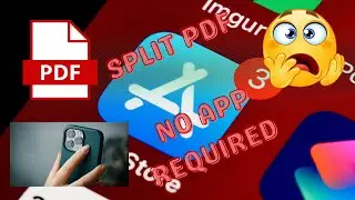 HOW TO EXTRACT OR SPLIT PDF USING an #iphone free , no app required