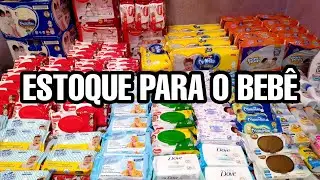 ESTOQUE DE HIGIENE DO BEBÊ 👣 (fraldas,  Lenços, pomadas e etc.)