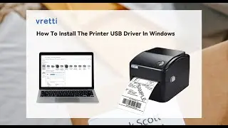 2023 vretti 420B USB driver installation and print on Linux laptop.
