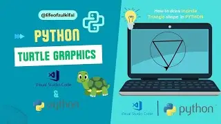 How to draw Circumcircle in Python- Turtle Graphics tutorials in hindi