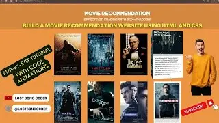 Building a 3D Movie Recommendation Website with Stunning Shading Effects using HTML and CSS! 🌟🌟