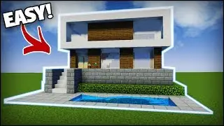 Minecraft: Modern House Tutorial #1 (Easy Tutorial)