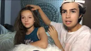 ASMR- Hair Play ft. My Sister! (Brushing, Scalp Massage, Straightening)