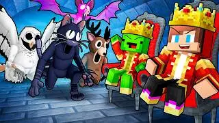 JJ and Mikey Became KINGS Of 99 NIGHTS FOREST in Minecraft - Maizen