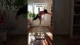 Отжимания на одной руке и ноге 💪🏻#shorts #андрейбогданов