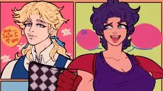 JoJo's Bizarre Adventure Comic Dubs Gender Swap Part 2 and More! (Joseph and Caesar and More JJBA)