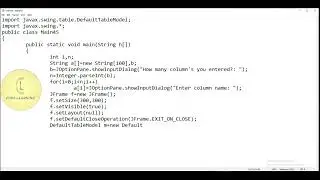 Java | Swing class 'JTable add column() user input #2 | CodeLearning