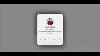 Profile Card with Neon Social Media Icon using HTML CSS |  Amazing UI Profile Card Using HTML & CSS