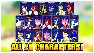 Sonic Speed Simulator - Unlocked *ALL* 20 CHARACTERS FAST! (FREESTYLE RIDERS UPDATE) [ROBLOX]