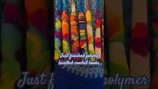 Polymer Crochet Hooks #crochet #polymerclay #crochetshorts #friendgifts