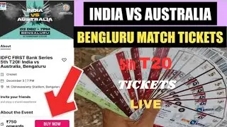 IND vs AUS 5th t20 Match tickets || Online & Offline tickets INDIA Vs AUSTRALIA || #paytminsider