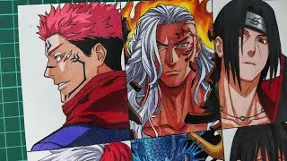 Drawing Fire Power Users In Anime Part 3 | Jujutsu Kaisen, One Piece and more