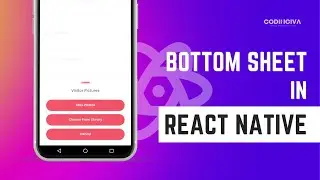 React Native | Building a Bottom Sheet from Scratch | Step by Step Guide (Urdu/Hindi)