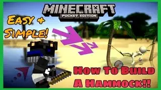 Hammock Trick (No Mods/Addons) | MCPE DIYs | Minecraft PE(Pocket Edition)