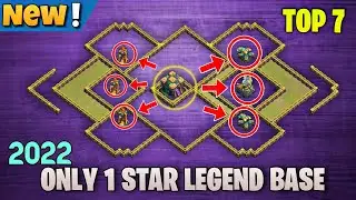 Anti Air & Ground Top 7 NEW - Only 1 star Legend Base with link 2022|Th14 pushing base link coc