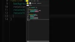 spinning cube p5 js video