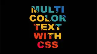 Multi Color text with CSS | | Mr. Project Designer