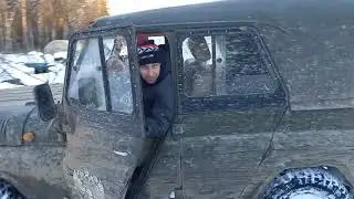 уаз по глубокому снегу. резина решает