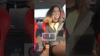 Girl from Brazil in a drift taxi 