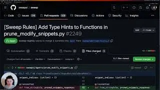 Sweep Automatically Adds Typehints and Fixes TODOs!