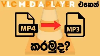 How to Convert Video to Audio | VLC Media Player | Sinhala