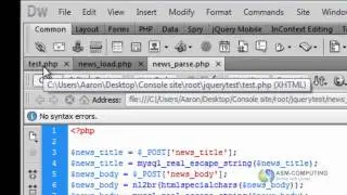 Create php jquery and ajax submit without refresh part 3