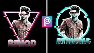 Logo Design PicsArt Editing Tutorial | Gaming Logo Making | Glowing Logo in PicsArt | RTWORLD