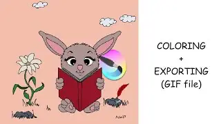Krita 5.0 - How to color and export your animation - Step by Step