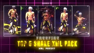 Top 5 Shakes Xml Preset's | Freefire New Shakes Pack | Top 5 Best Shakes Xml In Free Fire | ff Xml 🔥