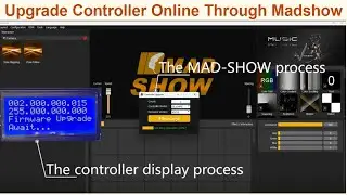 How to upgrade Artnet Scan LED DMX controller online through Madshow pixel mapping software？