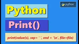 Learn Python - Print Command | print() example statements | print() error | Highblix