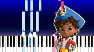 Santiago of the Seas Theme Song Sing Along!Nick Jr (Piano Tutorial)