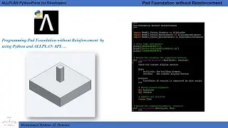 Allplan PythonParts for Developers / PadFoundation without Reinforcement Lesson01_Part02