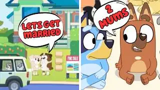 Bluey THE SIGN Has New Family Diversity: Pretzels 2 Mums/Wintons Dad & Terriers Mum new Step Family