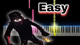 DOORS Floor 2 The Mines - Dam Seek Boss Fight Theme EXTENDED (Easy Piano Tutorial)