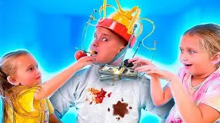 Поймай Еду Если Сможешь Супер Веселый Челлендж Chow Crown Challenge