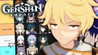 Ma Tier List Genshin Impact (Je suis désolé)
