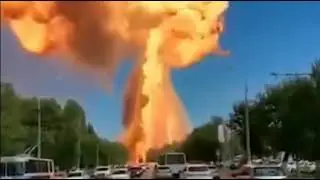 Explosão em posto de combustíveis na Rússia