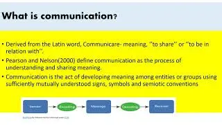 Introduction to Communication