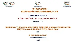 BUILDING THE CI/CD SCRIPTED PIPELINE USING JENKINS FOR MAVEN JAVA PROJECT WITH POLL SCM
