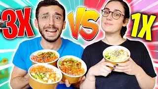 MANGIO IL TRIPLO DEL CIBO DELLA MIA RAGAZZA PER 24 ORE! *Finito Male*