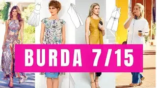 BURDA 7/2015 Line Drawings | Summer Sewing Inspiration | Best BURDA Series