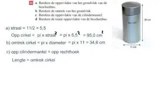 oppervlakte cilinder