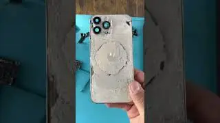 This 13 pro max got destroyed.  Let’s fix it #reels #iphone #apple #restoration #righttorepair